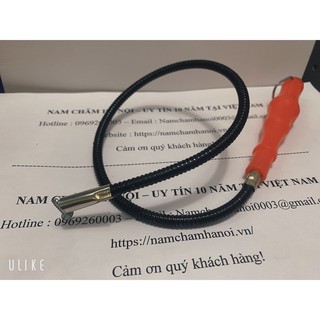 Cây nhặt vít nam châm, roi nam châm tay cầm đỏ