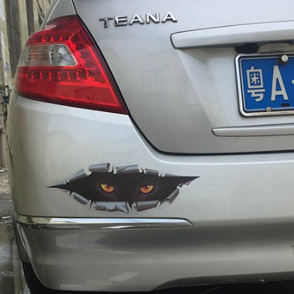 Decal Dán Xe Hơi Hình Đôi Mắt 3D Sáng Tạo kỳ lạ