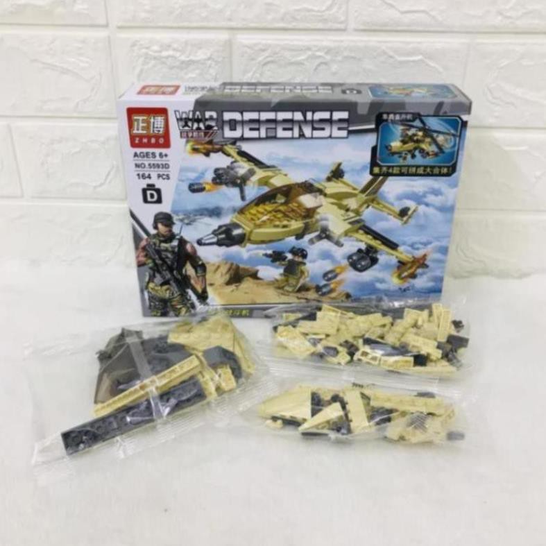 LEGO GHÉP HÌNH XE CHIẾN ĐẤU- bộ 4 xe chiến đấu từ 156 - 189 chi tiết 1/4 sản phẩm