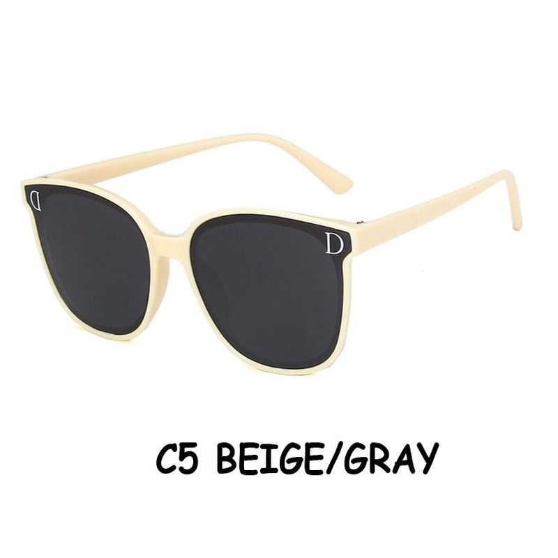 (AIMURUSI) COD Kính Mát Gọng Vuông Bản Lớn Phong Cách Retro Thời Trang Unisex