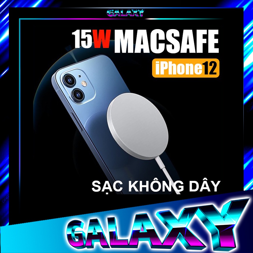 Đế Sạc Không Dây Magsafe 15W Cao Cấp Hỗ Trợ Sạc Nhanh Cho iPhone 8 IPX 11 và 12 Pro, Xs, Xsmax - BẢO HÀNH ĐỔI MỚI