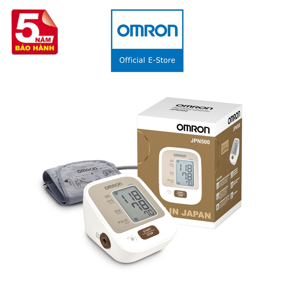 Máy Đo Huyết Áp OMRON JPN500 - Công Nghệ IntelliSense - Sản Xuất Tại Nhật Bản