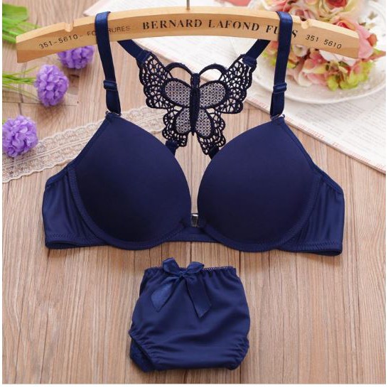 Nhập WAMS245 giảm 15% đơn 99k_ Bộ đồ lót cài trước Dây Bướm Nâng Ngực Quần ren | BigBuy360 - bigbuy360.vn
