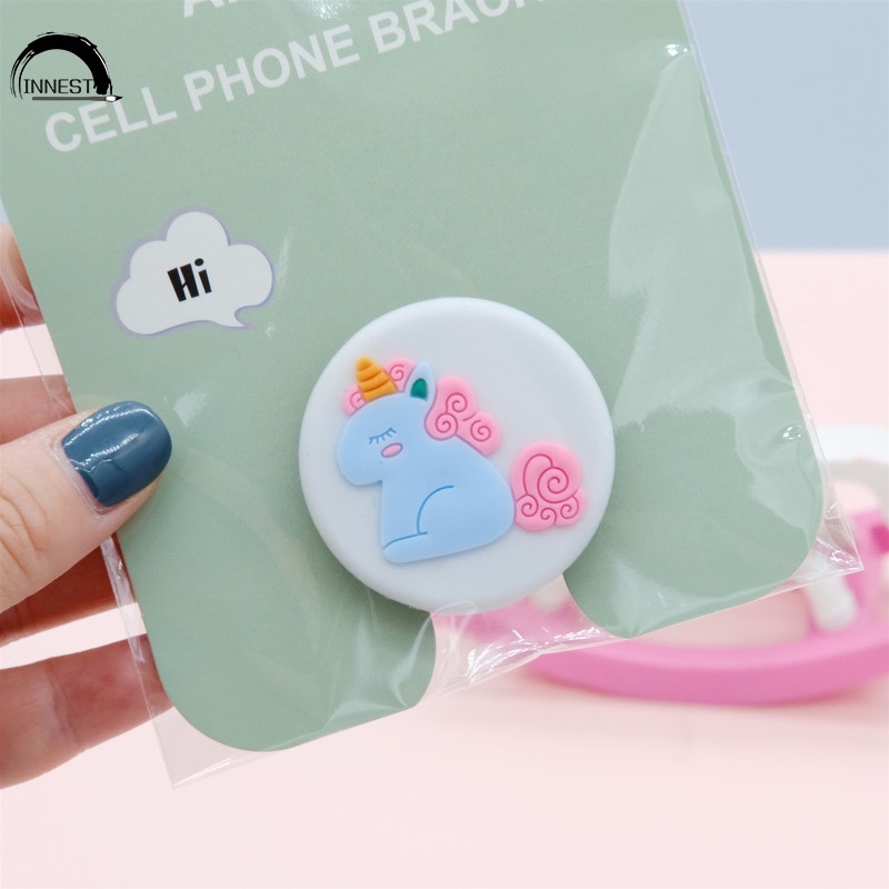Giá Đỡ Điện Thoại Bằng Silicon Họa Tiết Hoạt Hình Dễ Thương