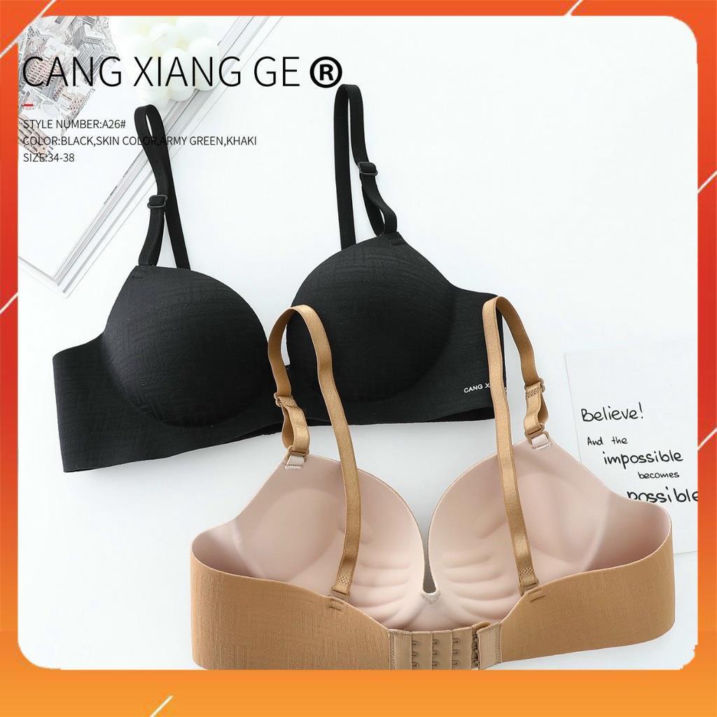 [Hàng mới về] Áo ngực su đúc, Áo lót nữ không gọng nâng ngực, đệm mút 3cm, họa tiết CXG chìm, Mã A5689