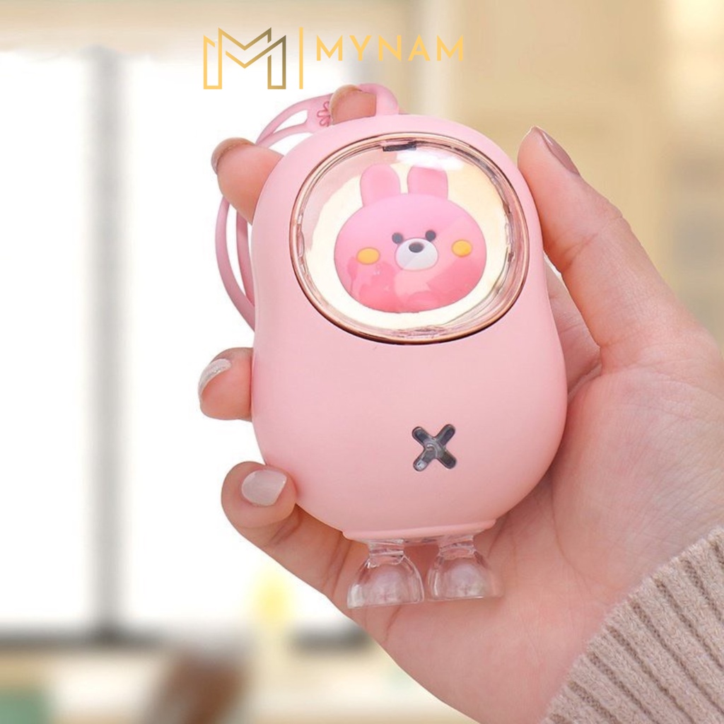 Máy sưởi ấm tay mini MYNAM thiết kế hoạt hình tùy chọn kiểu dáng có thể sạc lại cho mùa đông