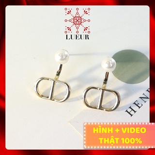 Bông tai nữ Dior vintage màu vàng BT0007