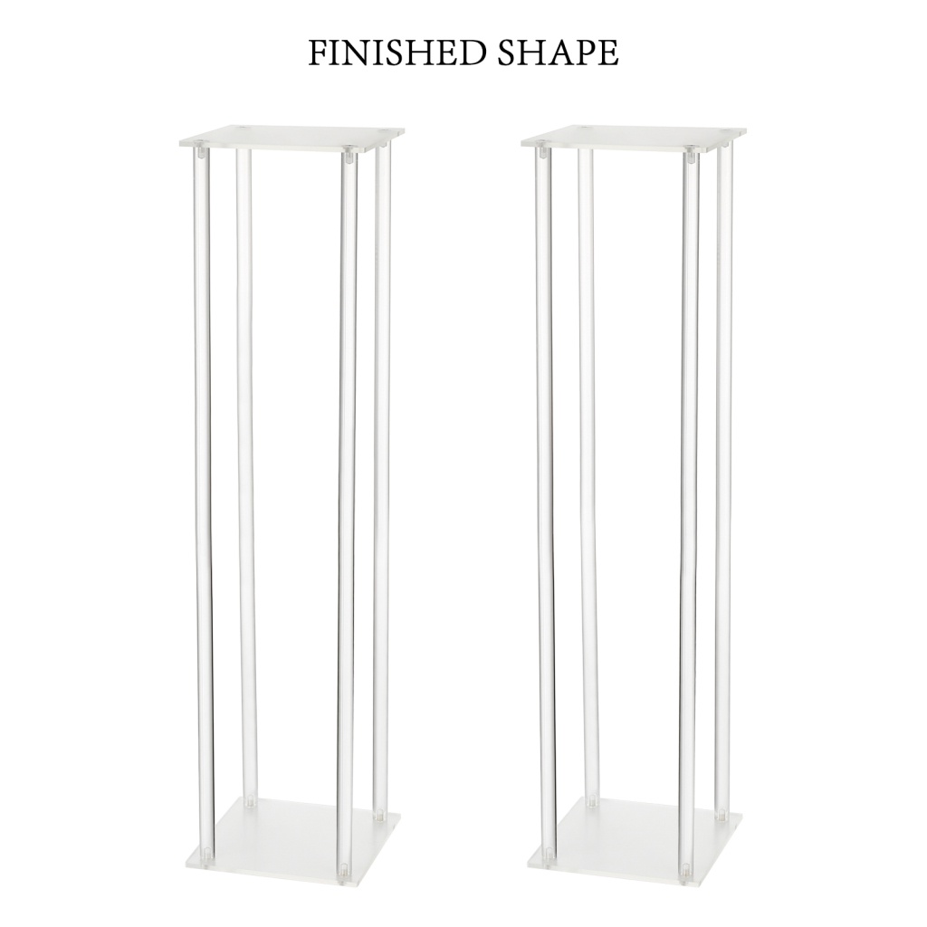 Giá Đỡ Chậu Hoa Bằng Acrylic Trong Suốt Dễ Lắp Ráp