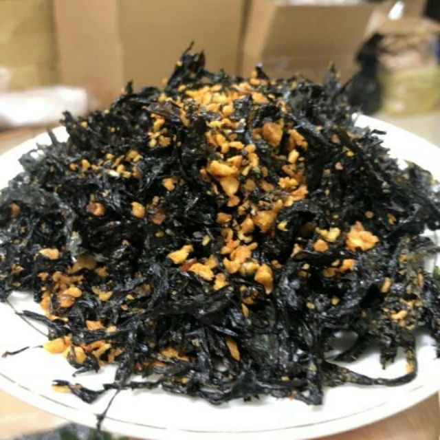 500gram rong biển cháy tỏi hàng ngon