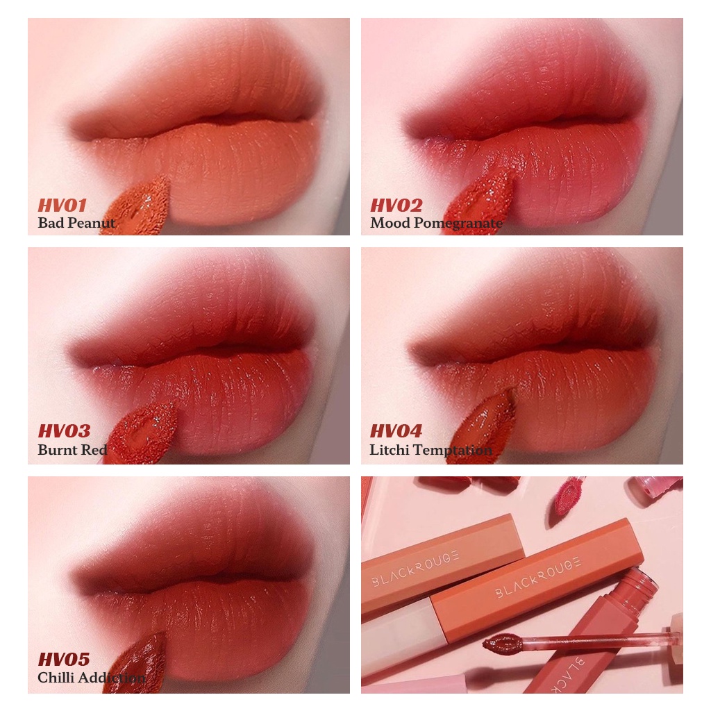 Son tint nhung nước BLACK ROUGE Half N Half tùy chọn