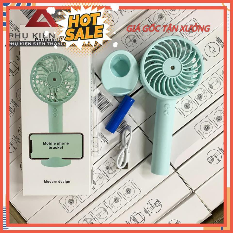 Quạt mini cầm tay phun sương tự động sạc pin USB | BigBuy360 - bigbuy360.vn