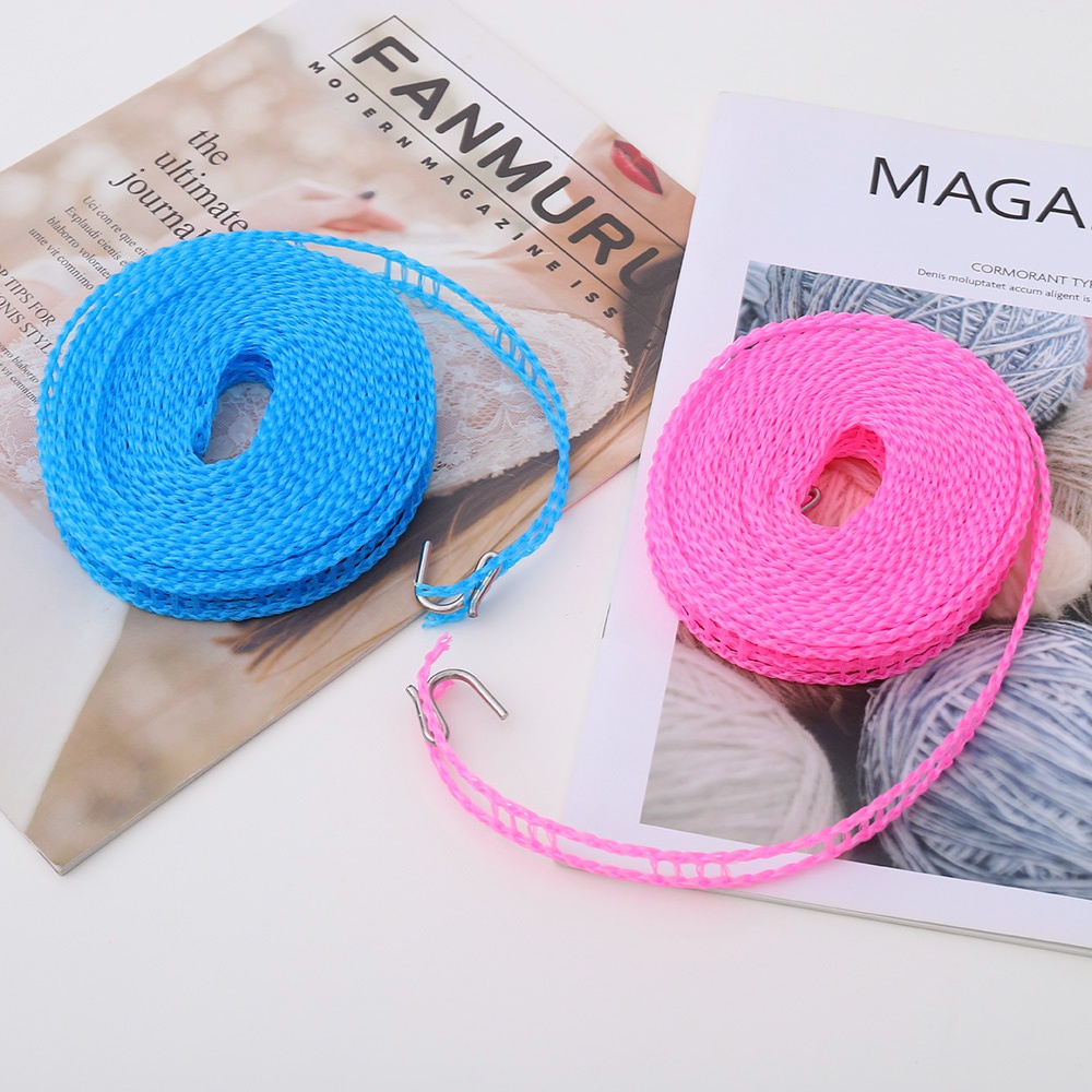Cuộn Dây Phơi Quần Áo 5M Chống Trượt Chống Gió Nhiều Màu Sắc Đa Dạng