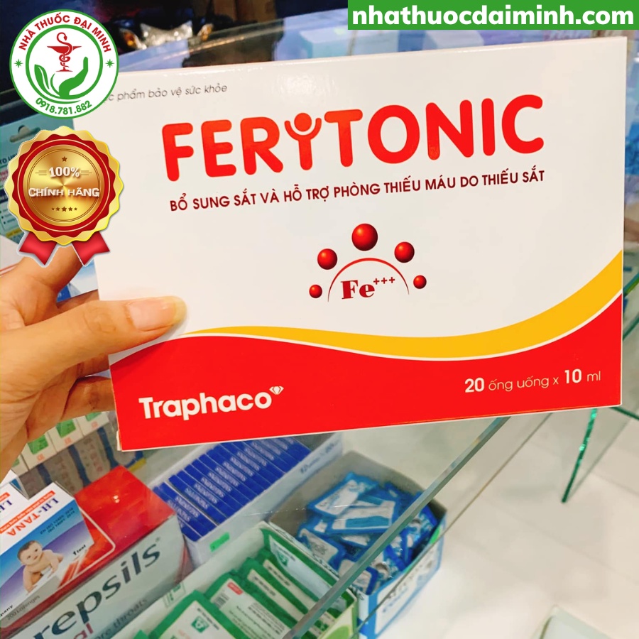 Sắt Nước Feritonic Traphaco Hộp 20 Ống