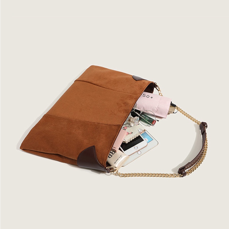 Túi đeo chéo IELGY cỡ lớn phong cách retro thời trang cho nữ