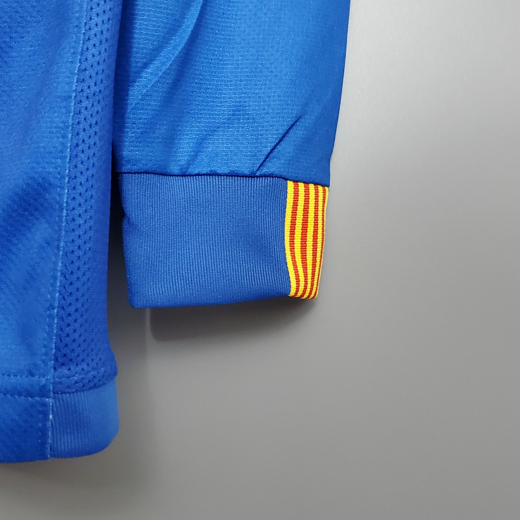 06-07 barcelona dài tay trang chủ retro bóng đá jersey bóng đá barca vintage jersey
