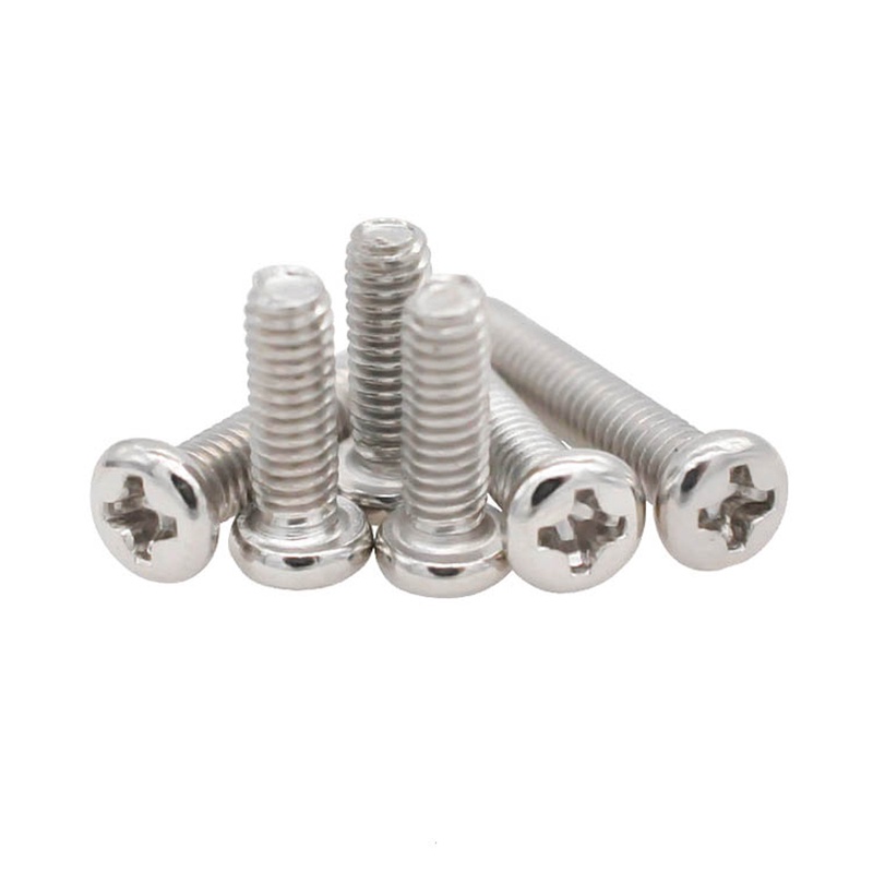 Set 10 Đinh Vít Đầu Tròn Mạ Niken M1.2 ~ M3 Chuyên Dụng