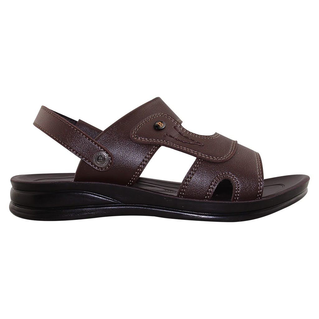 GIÀY SANDAL ĐẾ BẰNG NAM QUAI DA BITA'S SUM.91 (ĐEN + NÂU + VÀNG BÒ) - BITAS