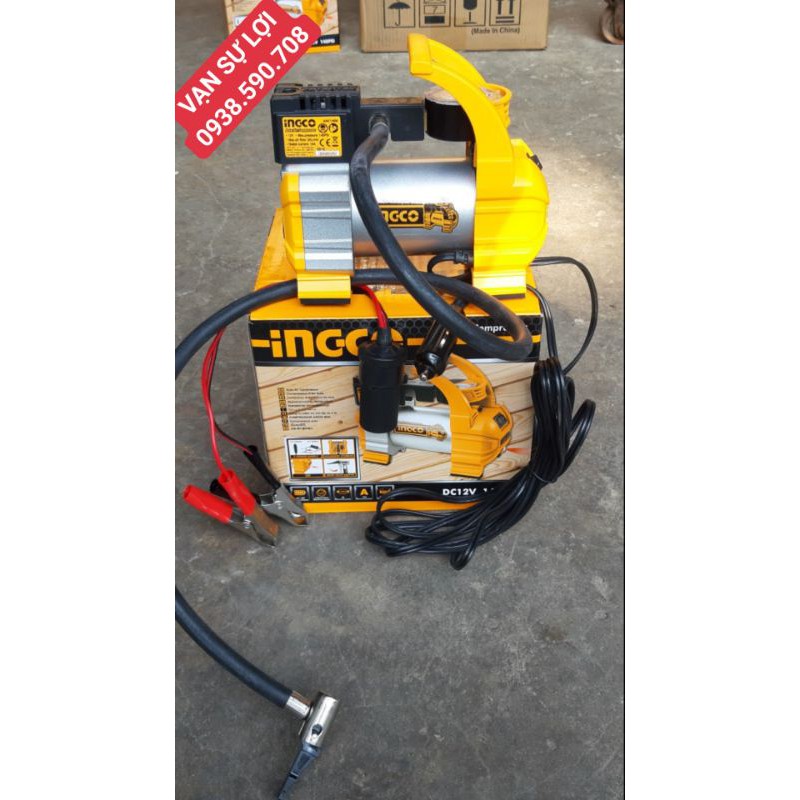 MÁY BƠM LỐP XE MÁY XE HƠI INGCO MÃ: AAC1408