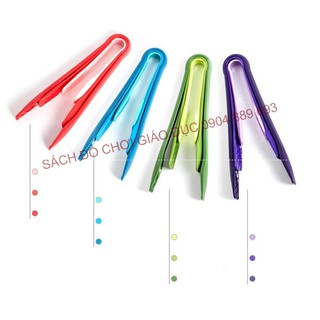 Kẹp tập gắp, kẹp gắp pom pom - Set 03 kích thước to nhỏ bằng nhựa