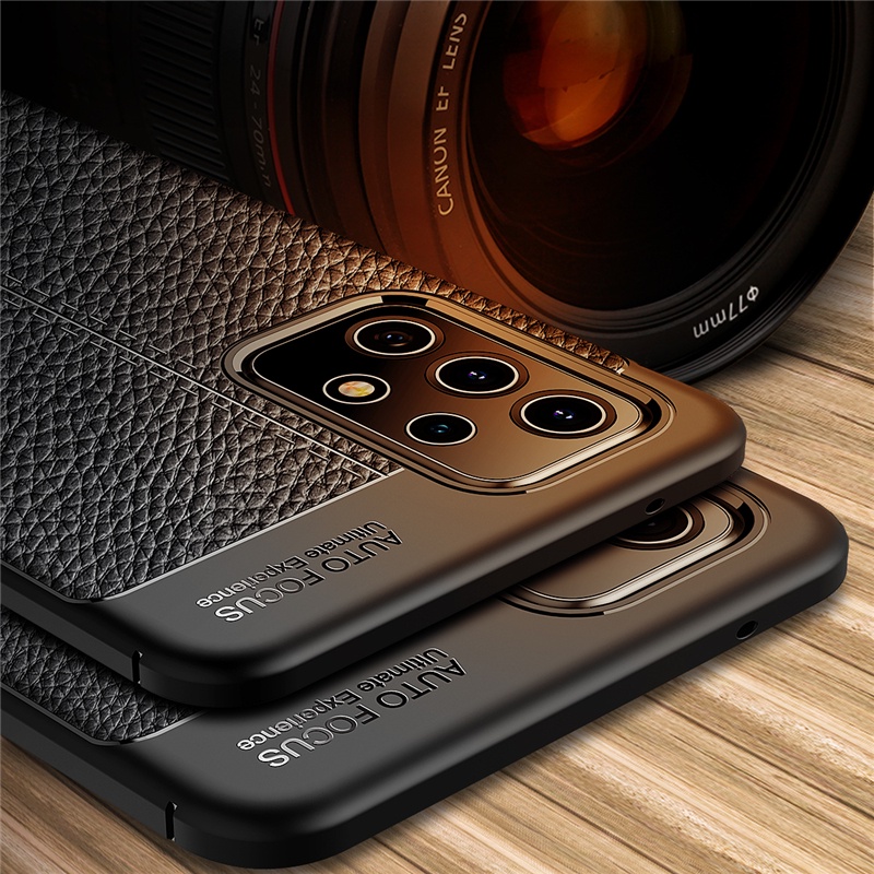 Ốp Điện Thoại Da PU Viền TPU Dẻo Kiểu Doanh Nhân Sang Trọng Cho Samsung Galaxy A12 A22 A32 A42 A52 A52s A72 A82 4G 5G