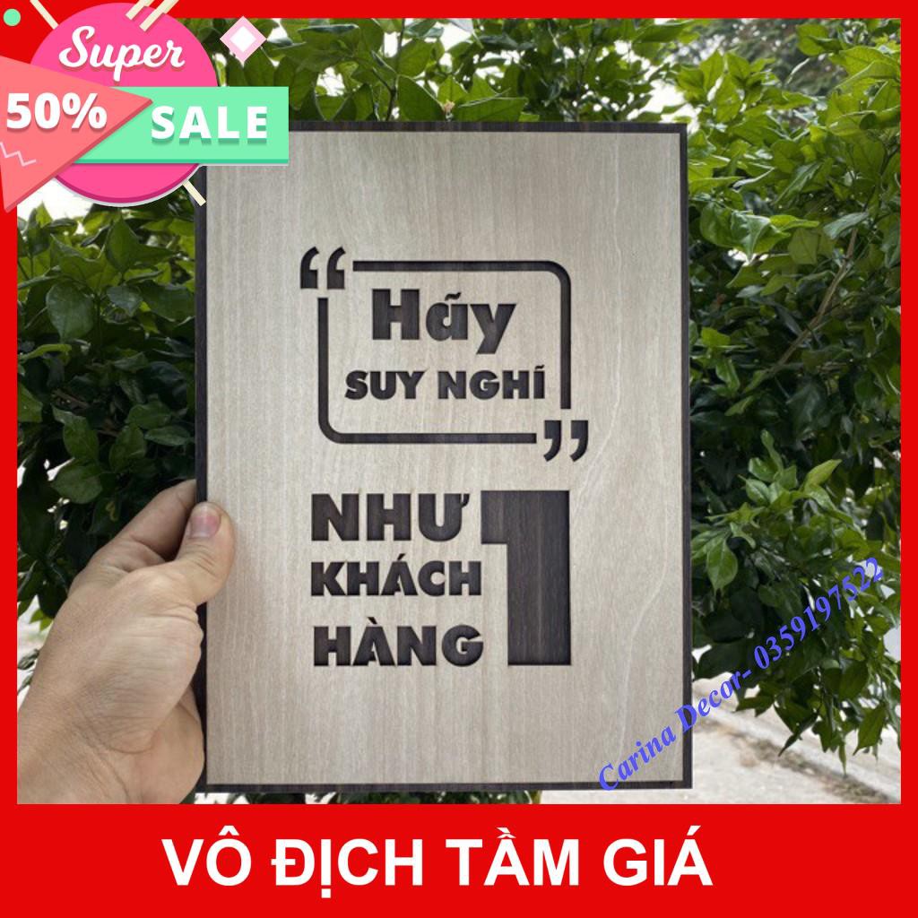 [Hàng cao cấp]- Tranh động lực- Hãy suy nghĩ như một khách hàng