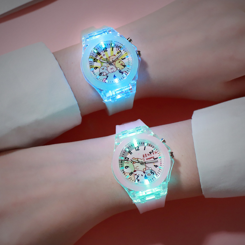 Đồng Hồ Quartz Có Đèn Led Phát Quang Phong Cách Nhật Bản Cho Nam Nữ