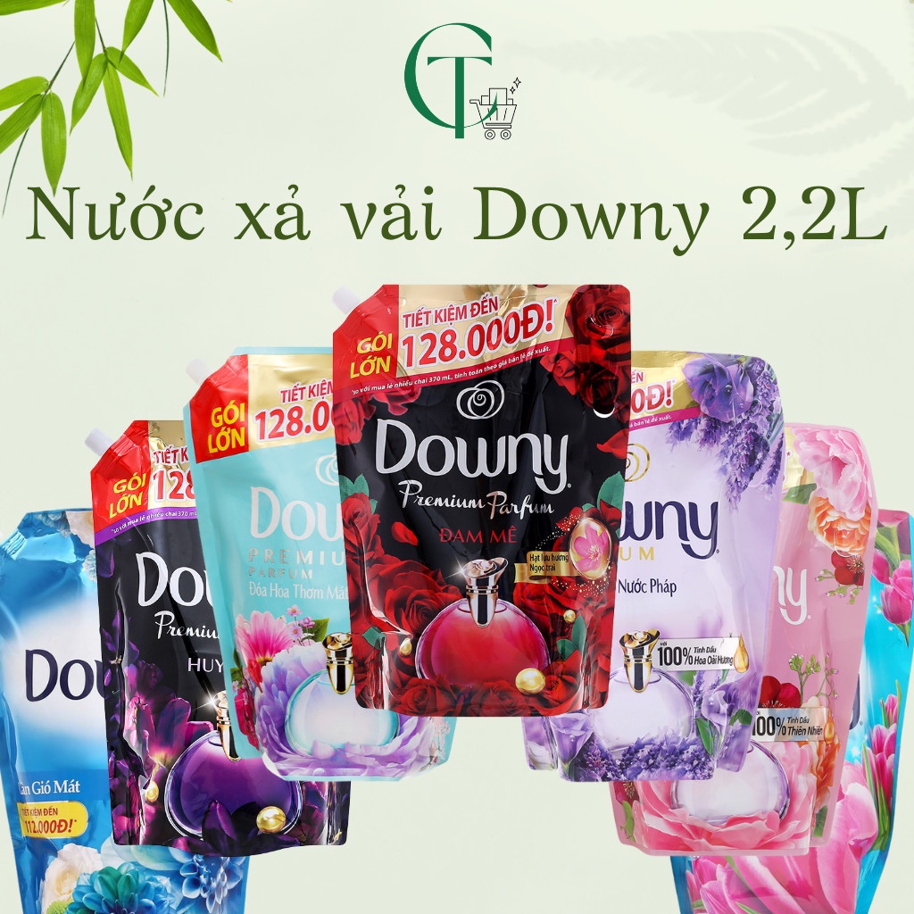 Nước xả DOWNY tinh dầu thiên nhiên túi 2L / 2,3L