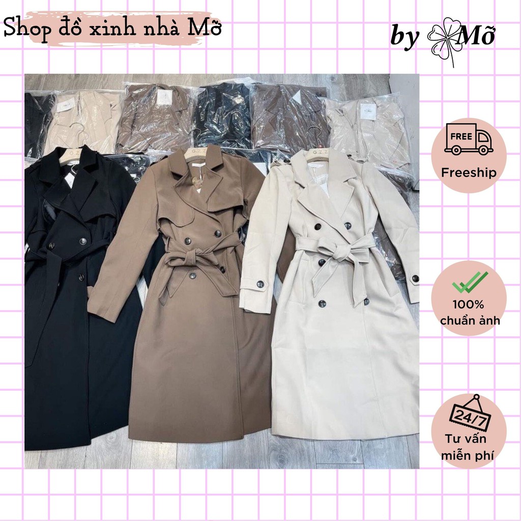 Áo khoác mangto kaki 2 lớp dáng dài hàng QCCC | BigBuy360 - bigbuy360.vn