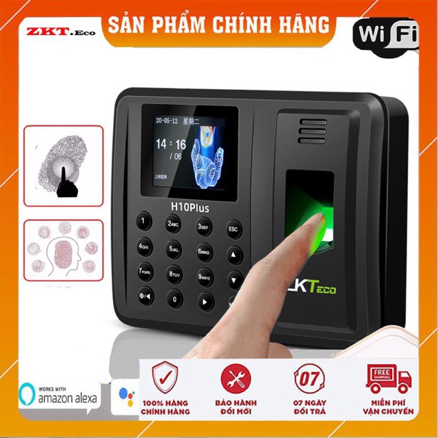 Máy chấm công vân tay ZKTeco H10plus