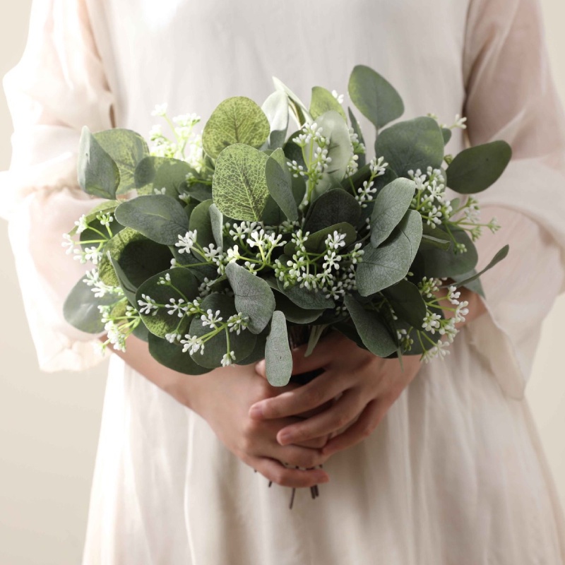 Nhánh Lá Bạch Đàn Nhân Tạo Dùng Trang Trí Tiệc Cưới / Giáng Sinh DIY