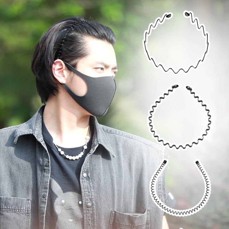 Băng Đô Cài Tóc Bằng Kim Loại Vô Hình Thời Trang Hàn Quốc Cho Nam Nữ