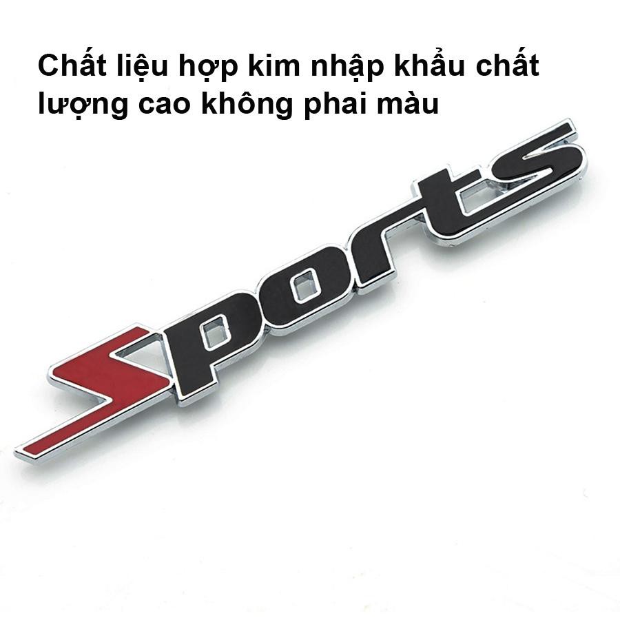 Chữ SPORT dán đuôi xe phong cách