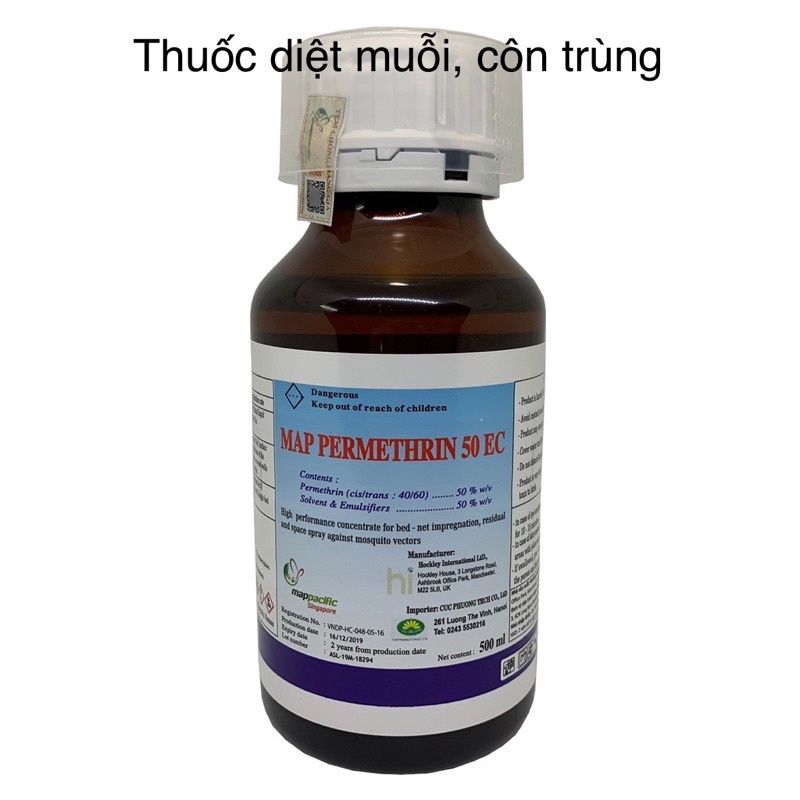 Thuốc diệt muỗi, diệt côn trùng Map Permethrin 50EC