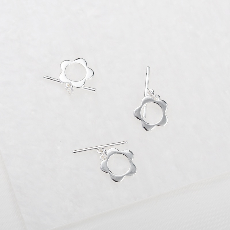 Khóa Cài Vòng Tay / Dây Chuyền Bằng Đồng Mạ Vàng 14k Hình Hoa Mận diy