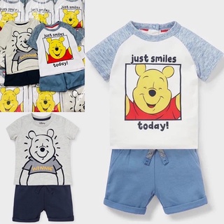 Set 2 bộ cộc gấu poo bé trai