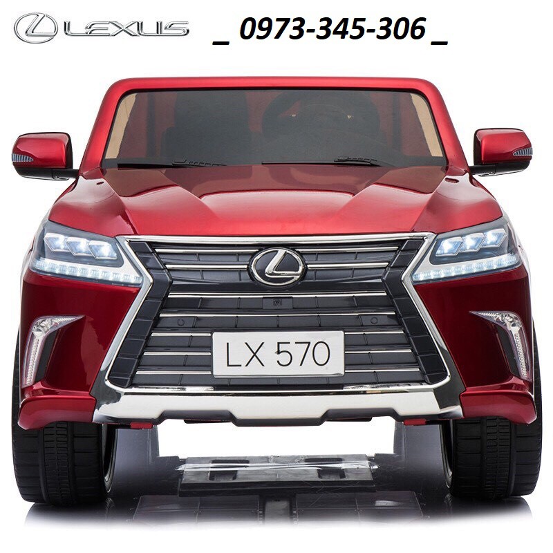 Ô tô điện trẻ em BABY-KID LEXUS 570 2 chế độ tự lái và remote, 2 chỗ ghế đôi, 4 động cơ lớn, ắc qui 12v