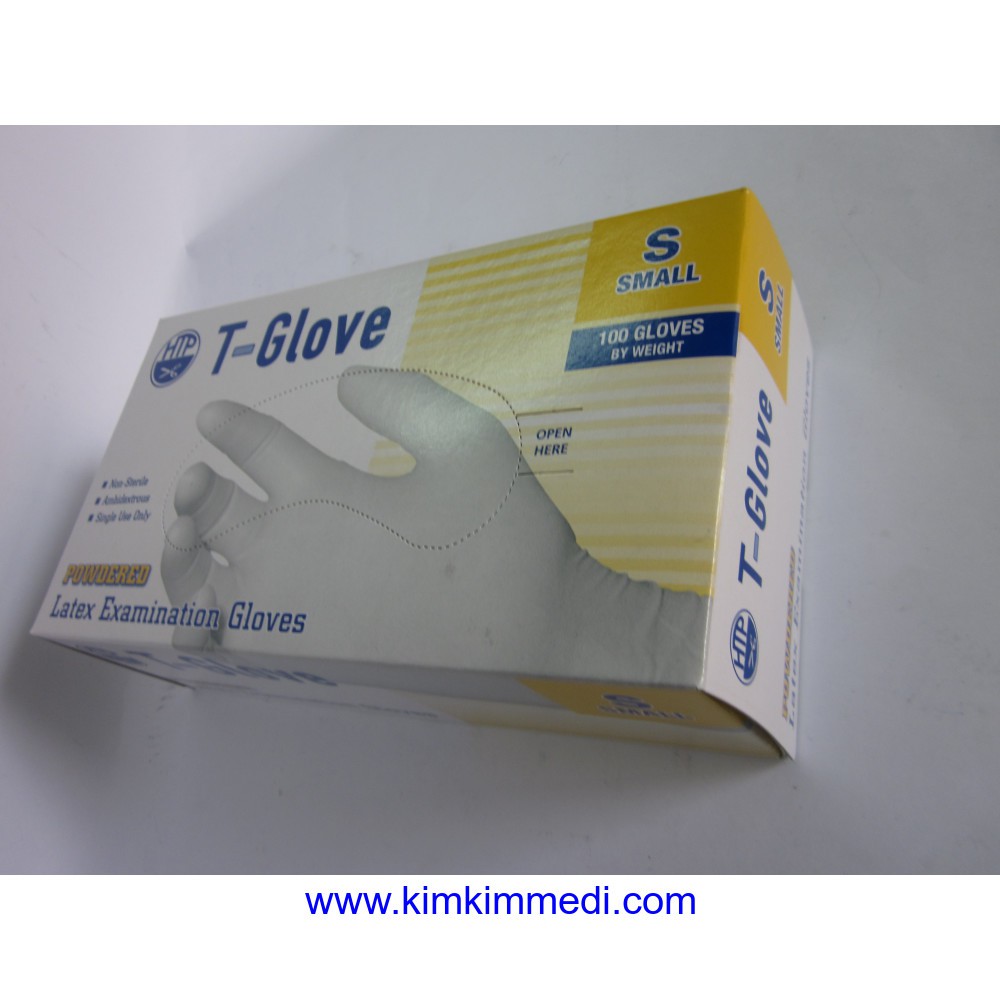 Găng Tay Y Tế MALAYSIA Có Bột T-GLOVE Hộp 100 Cái Dày ( Nhập Khẩu 100%)