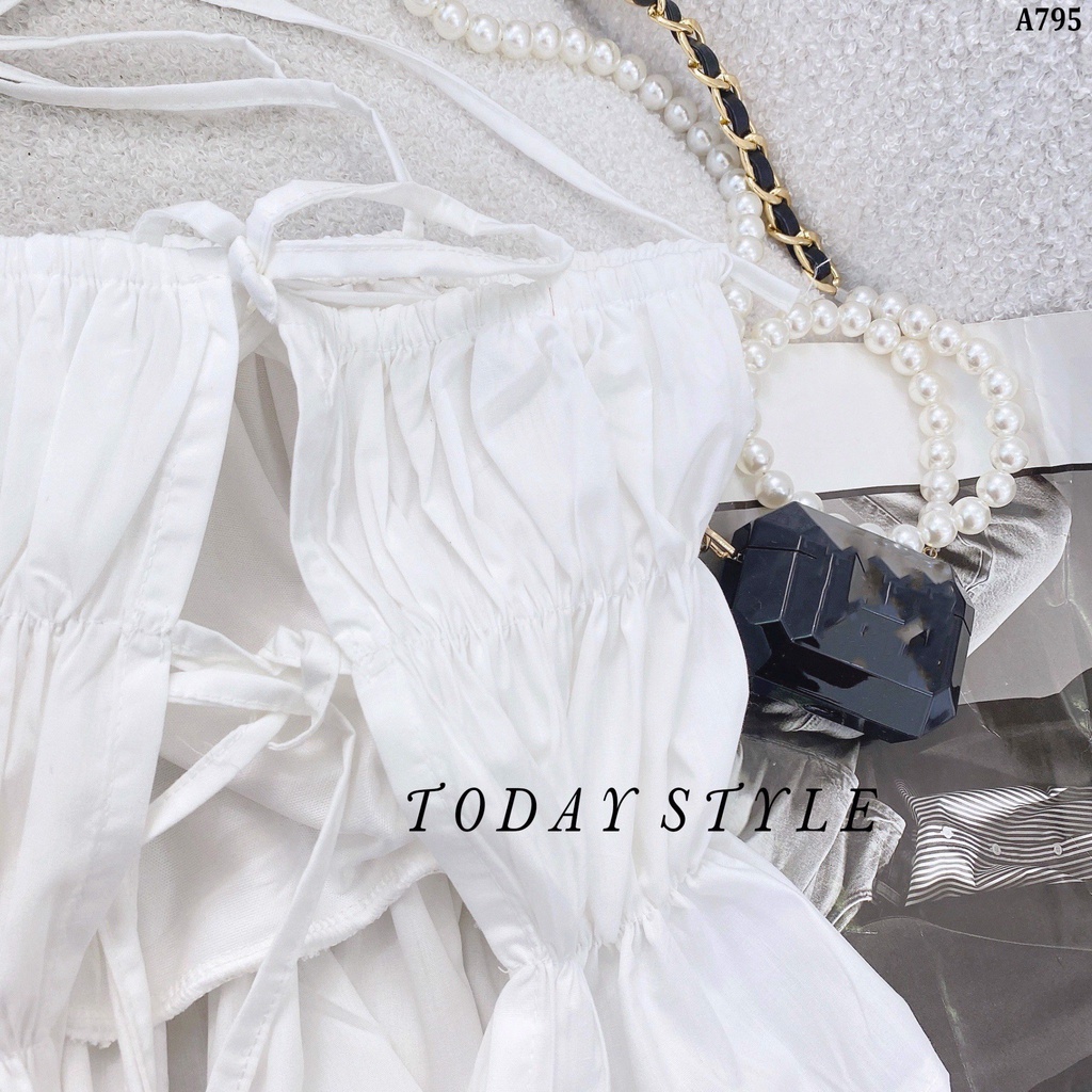 Áo yếm dây vạt bèo sang trọng Today Style vải dày dặn A795