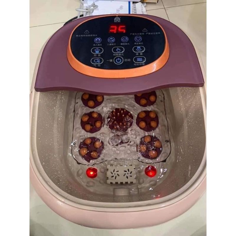 Chậu ngâm chân massage hồng ngoại, có sục khí và làm nóng nước