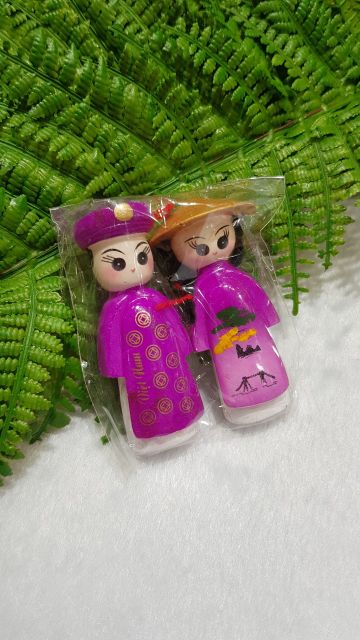 Cặp búp bê dâu rể VN có nam châm hít dán tủ lạnh 20k /cp