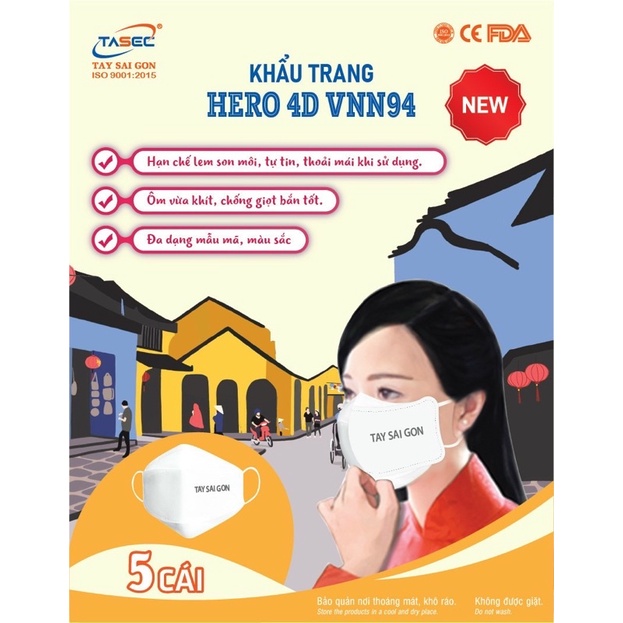 KHẨU TRANG N94 TÂY SÀI GÒN HÀNG CAO CẤP 4 LỚP KHÁNG KHUẨN