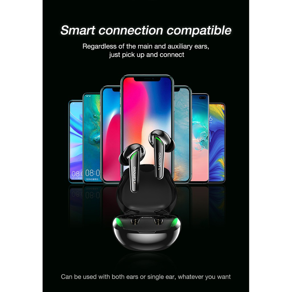 Tai Nghe Nhét Tai Bluetooth Có Mic Âm Thanh Nổi 9D TWS Chuyên Nghiệp Cho Lenovo XT92