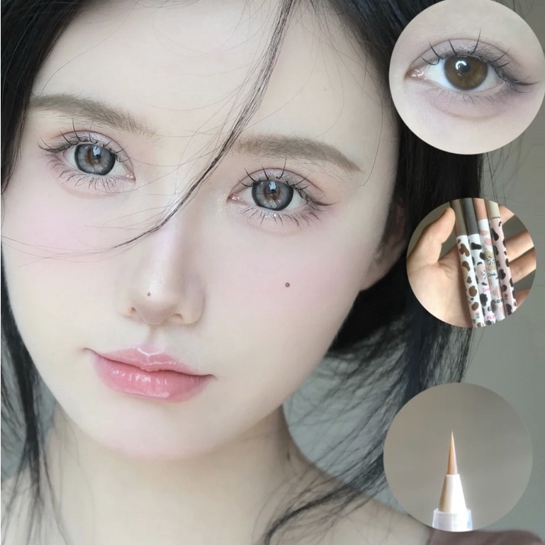 [Hàng mới về] Bút Kẻ Mắt Rozo Dạng Lỏng Lâu Trôi Chống Thấm Nước Màu Sắc Tự Nhiên [FLORTTE cùng một đoạn]