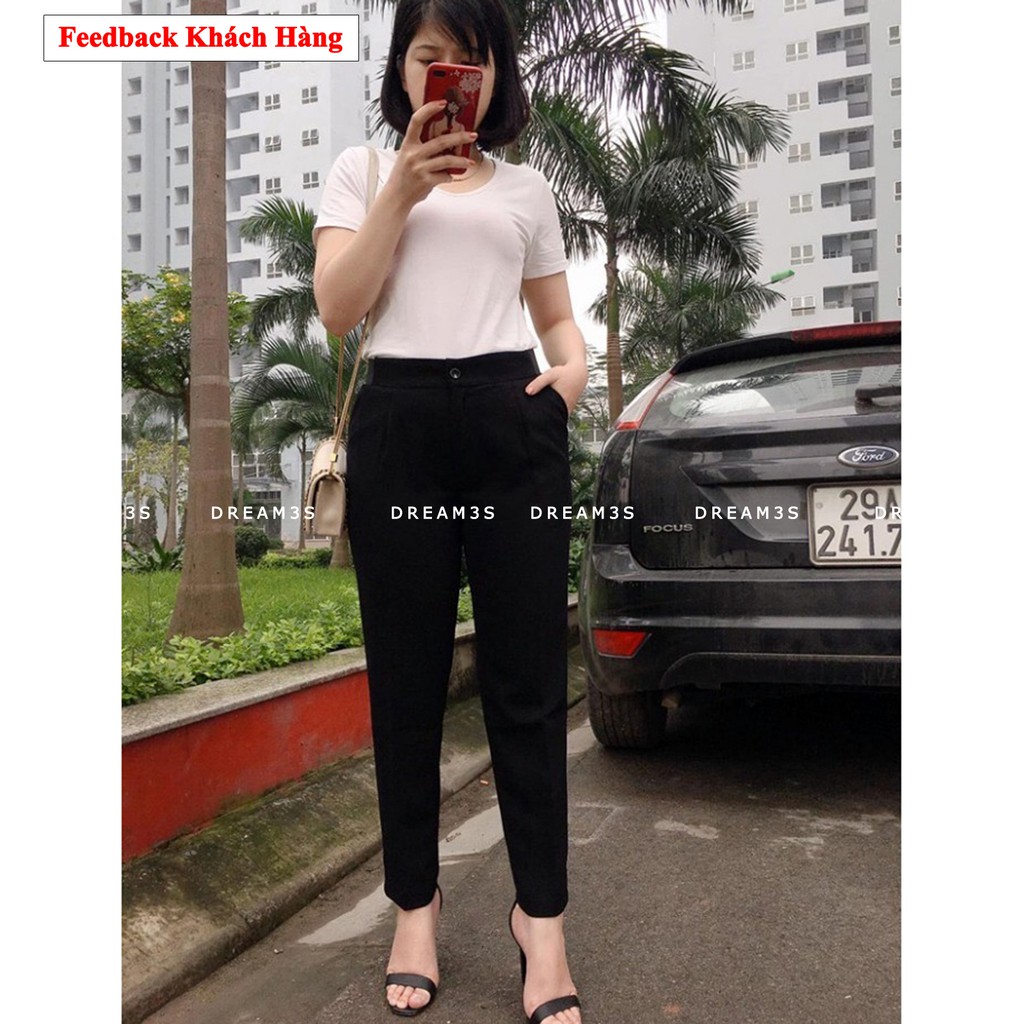 Quần tây công sở đủ size 3 màu cơ bản, quần tây nữ lưng cao chất mịn dày |Có Feedback KH|