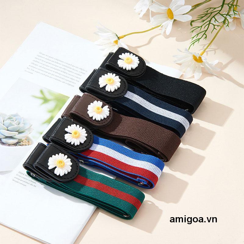 ✨✨Thắt lưng lười dây chun có nút gài, nút cài bấm, khuy cài bấm điều chỉnh lưng quần Jean, quần bò cạp rộng