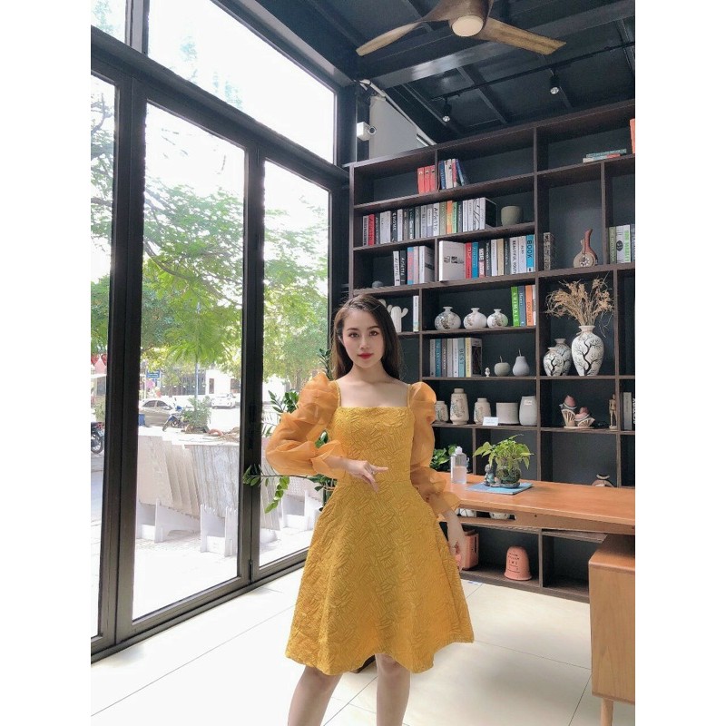 880k đầm gấm vàng live