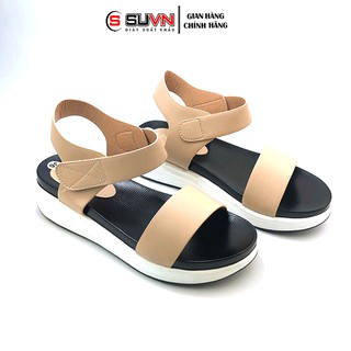Sandal Đế Xuồng 3p,3cm,3 phân Siêu nhẹ Quai ngang Da Cao Cấp Chuẩn Xịn VNXK