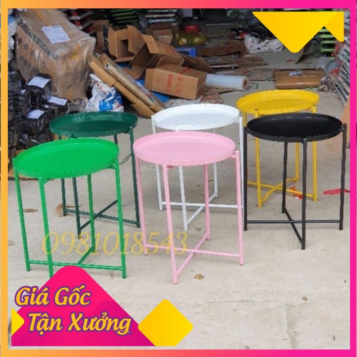 bàn trà chanh  ☀️FREESHIP ☀️bàn trà đá -cafe vỉa hè- khay nhấc rời-đường kính 42 cao 50 cm