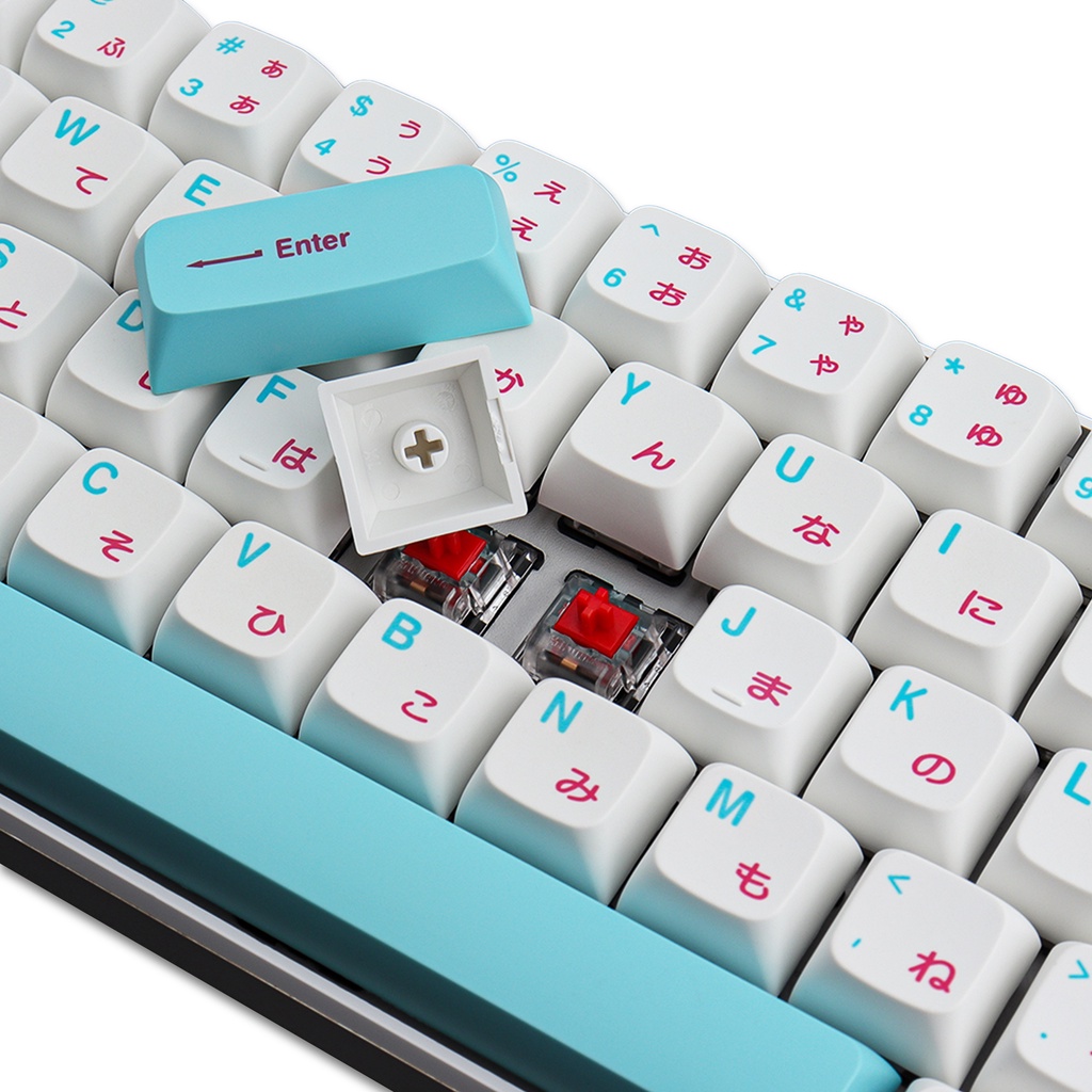 Keycaps, 120 phím thăng hoa PBT XDA màu xanh sushi keycaps Bàn phím cơ Cherry MX keycaps Bàn phím chơi game