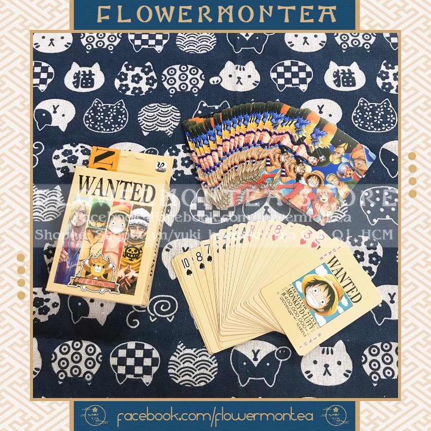 Bộ Bài Tây 54 Lá FwMnT - One Piece | Đảo Hải Tặc (Wanted)